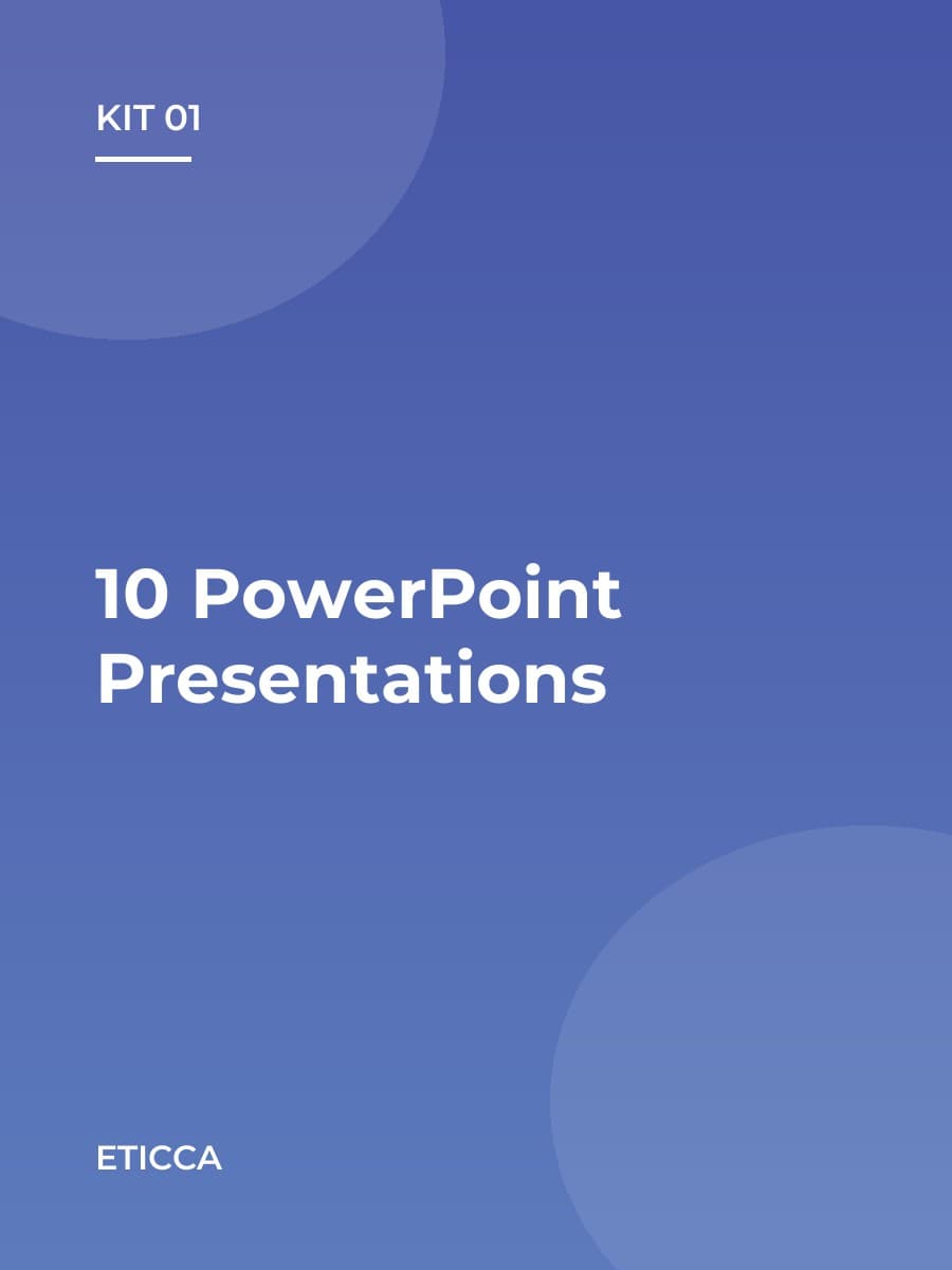 Kit 01 — 10 PowerPoint Presentations (5-in-1 Tools)